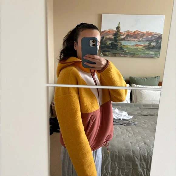 Smartwool 1/2 Zip Colorblock Fleece Hoodie - Picture 2 of 4